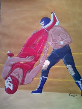 El Caballero Rojo vs Blue Demon